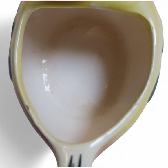 Vintage Yellow Ceramic Hen Egg Separator: Farmhouse Kitchen Decor - Picture 10 of 10